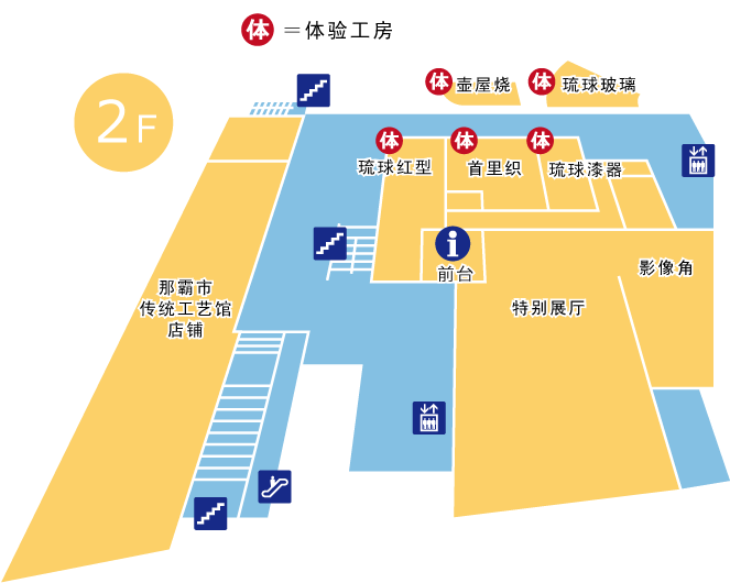 馆内地图図
